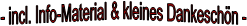 - incl. Info-Material & kleines Dankeschön -